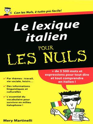 cover image of Le lexique italien Pour les Nuls